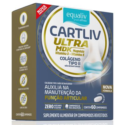 Colágeno Cartliv Ultra MDK com 60 Cápsulas com menor preço